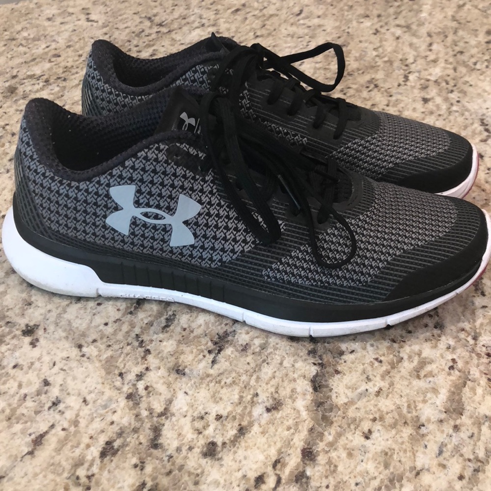 Under Armour sneakers.